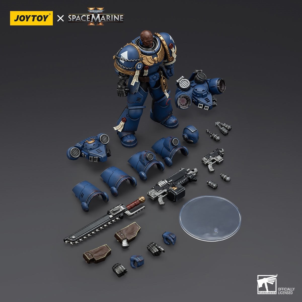 Joy Toy Warhammer Space Marine II Brother Chairon Collectors Edition 1:18 Scale Action Figure