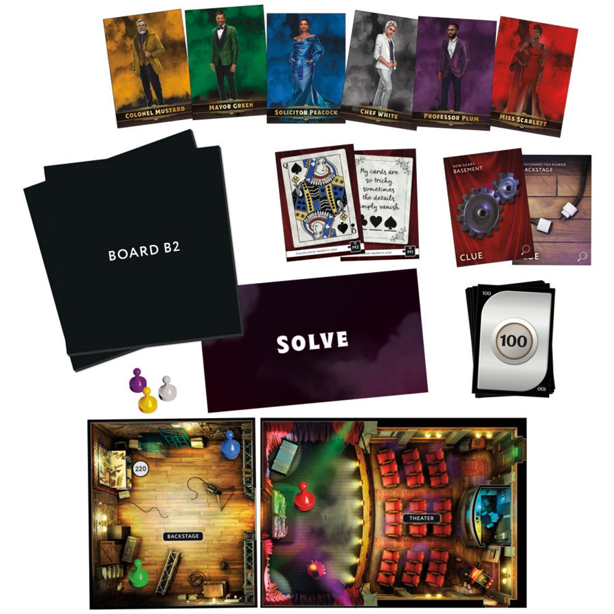Clue Escape the Illusionists Club Board Game