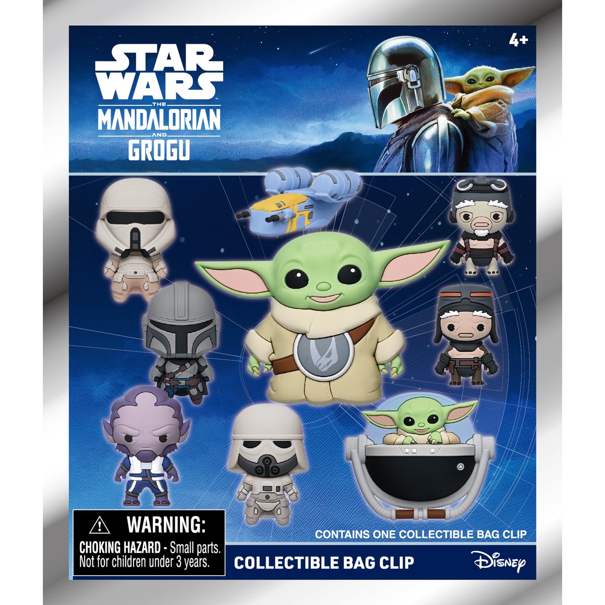 Star Wars: The Mandalorian & Grogu Movie 3D Foam Bag Clip Display Case of 24