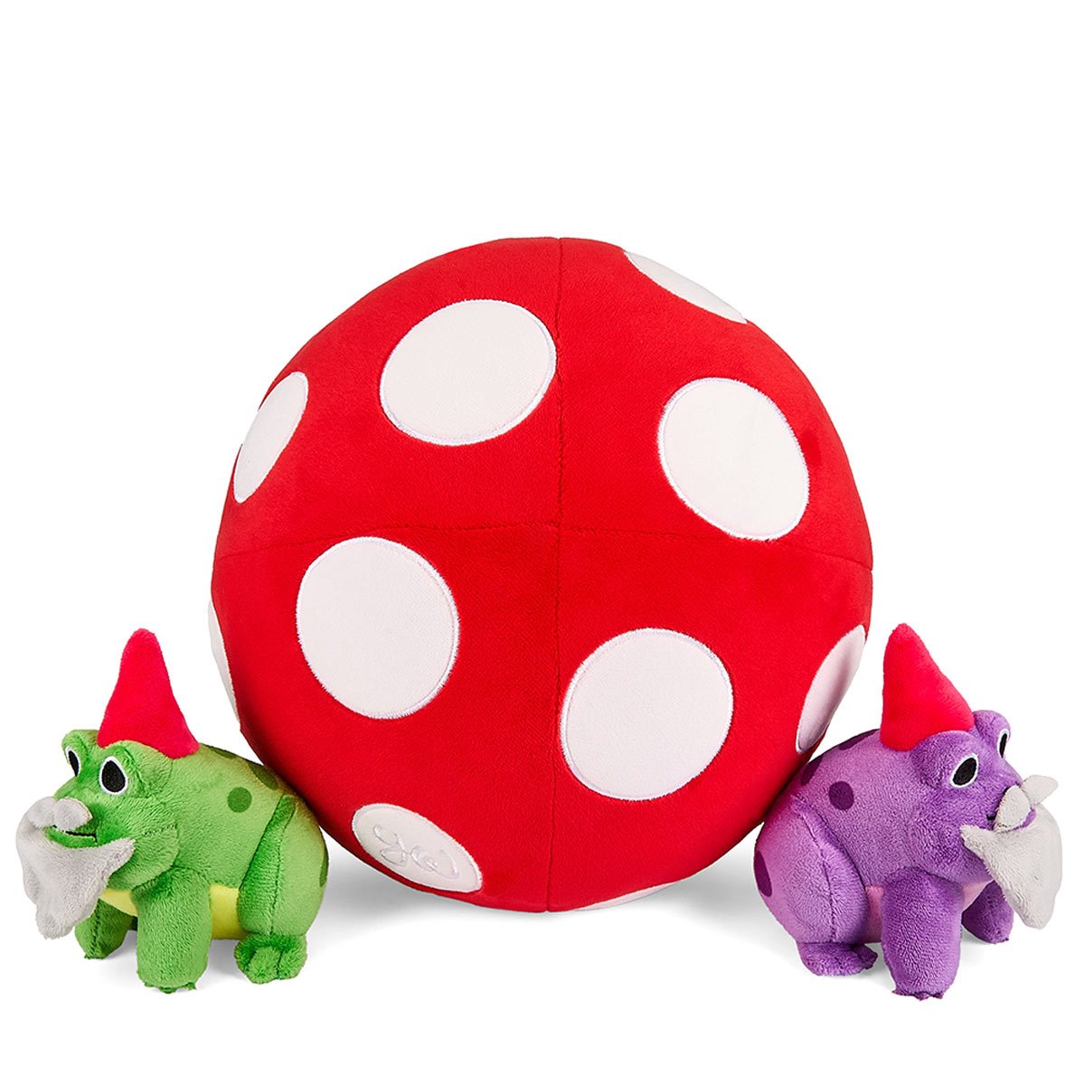 Mushroom with Frog Gnomes 13-Inch Interactive Phunny Plush