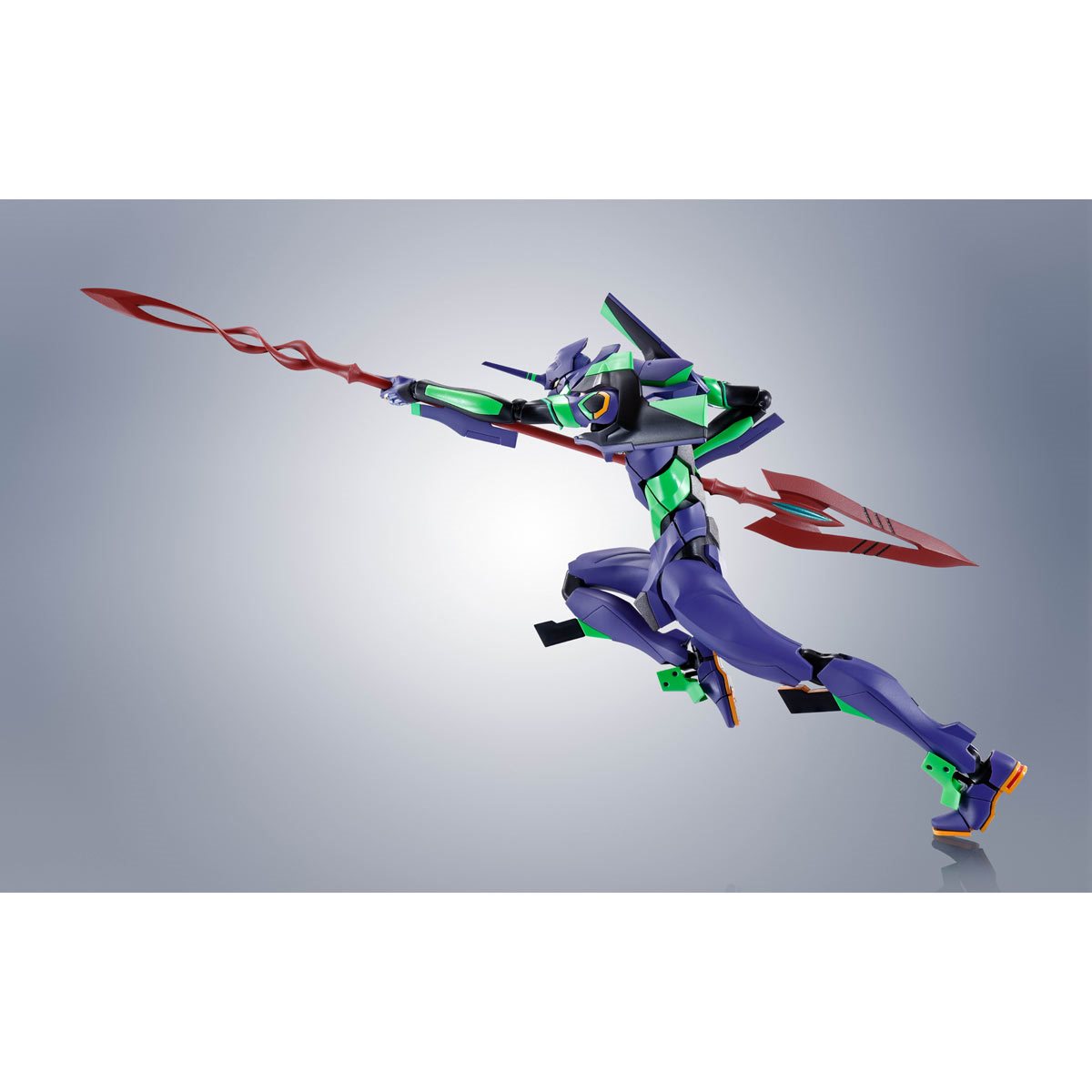 Evangelion Side EVA Test Type-01 and Spear of Cassius Renewal Color Edition Robot Spirits Action Figure
