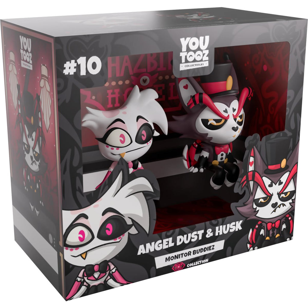 Hazbin Hotel Angel Dust and Husk Monitor Buddies Vinyl Figure 2-Pack #10