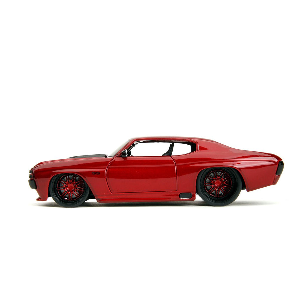 Pink Slips 1971 Chevy SS Candy Red 1:24 Scale Die-Cast Metal Vehicle
