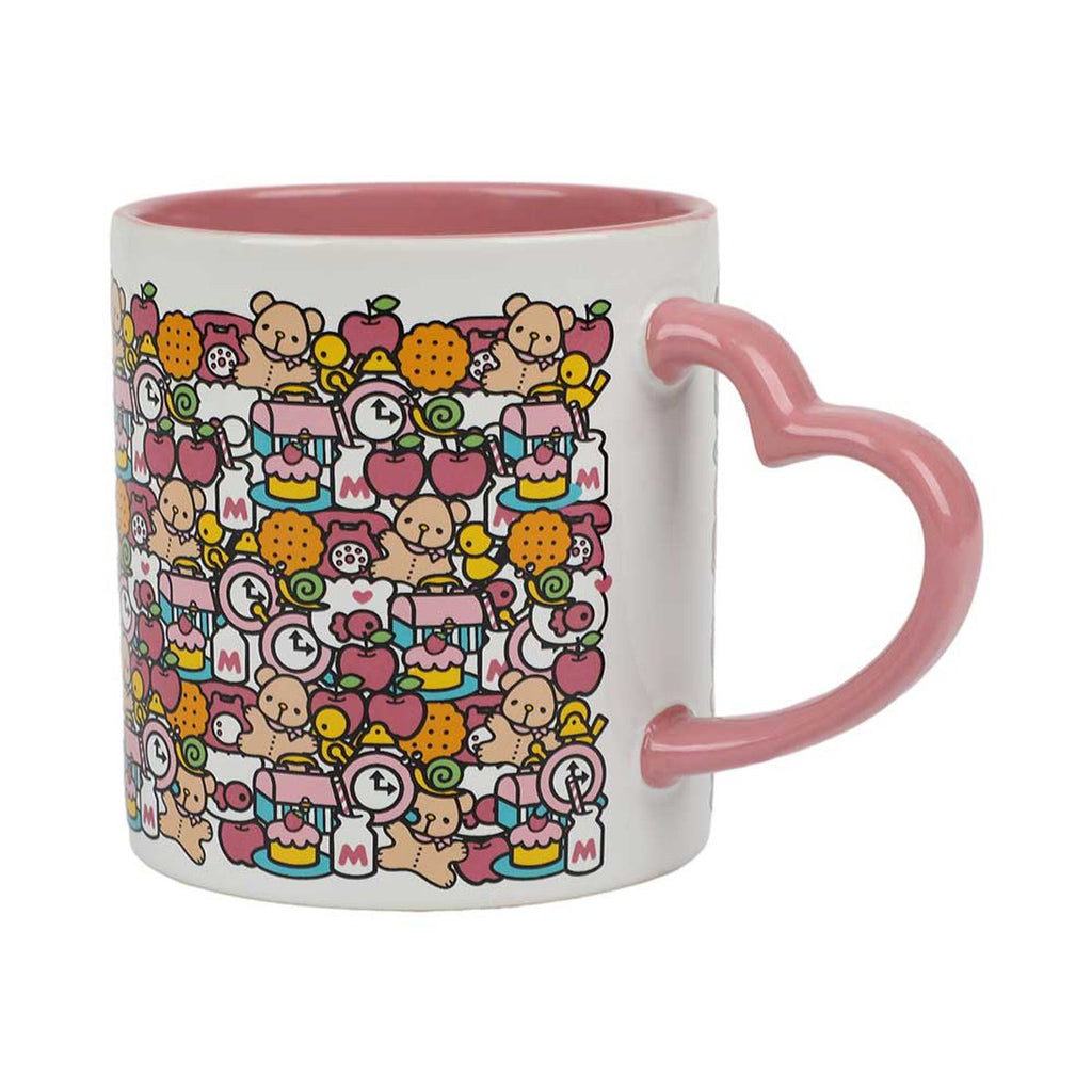 Hello Kitty Heart-Shaped Handle 16 oz. Ceramic Mug