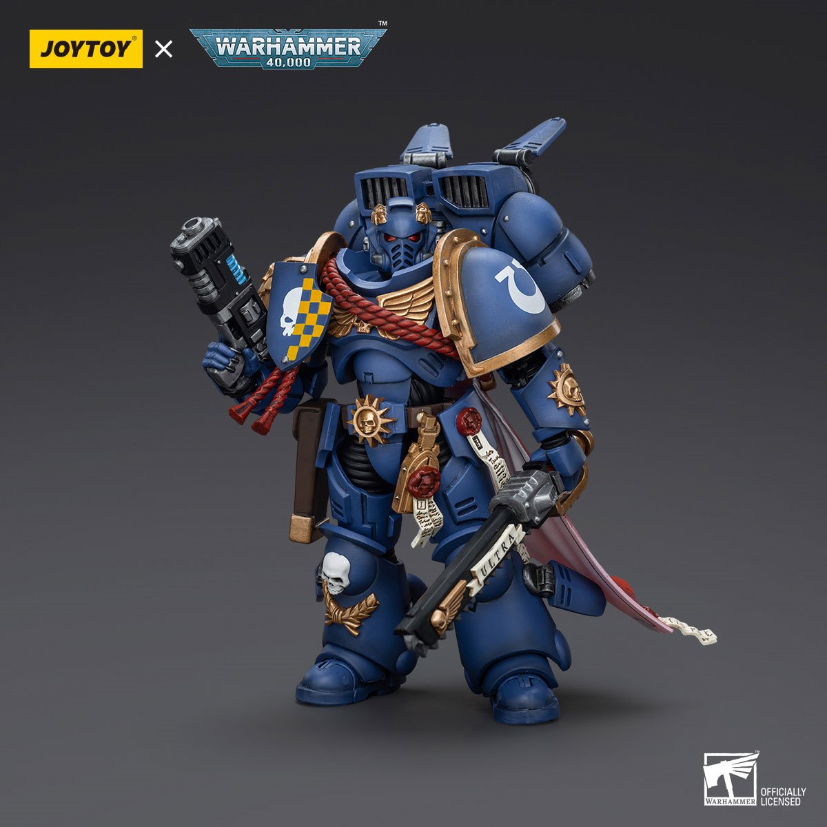 Joy Toy Warhammer 40,000 Ultramarines Captain with Jump Pack 1:18 Scale Action Figure