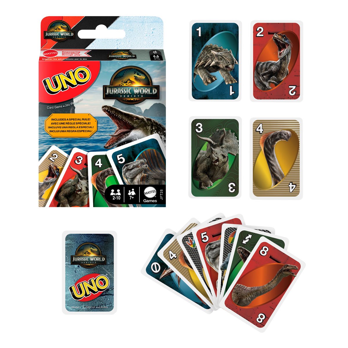 Jurassic World 4 UNO Card Game