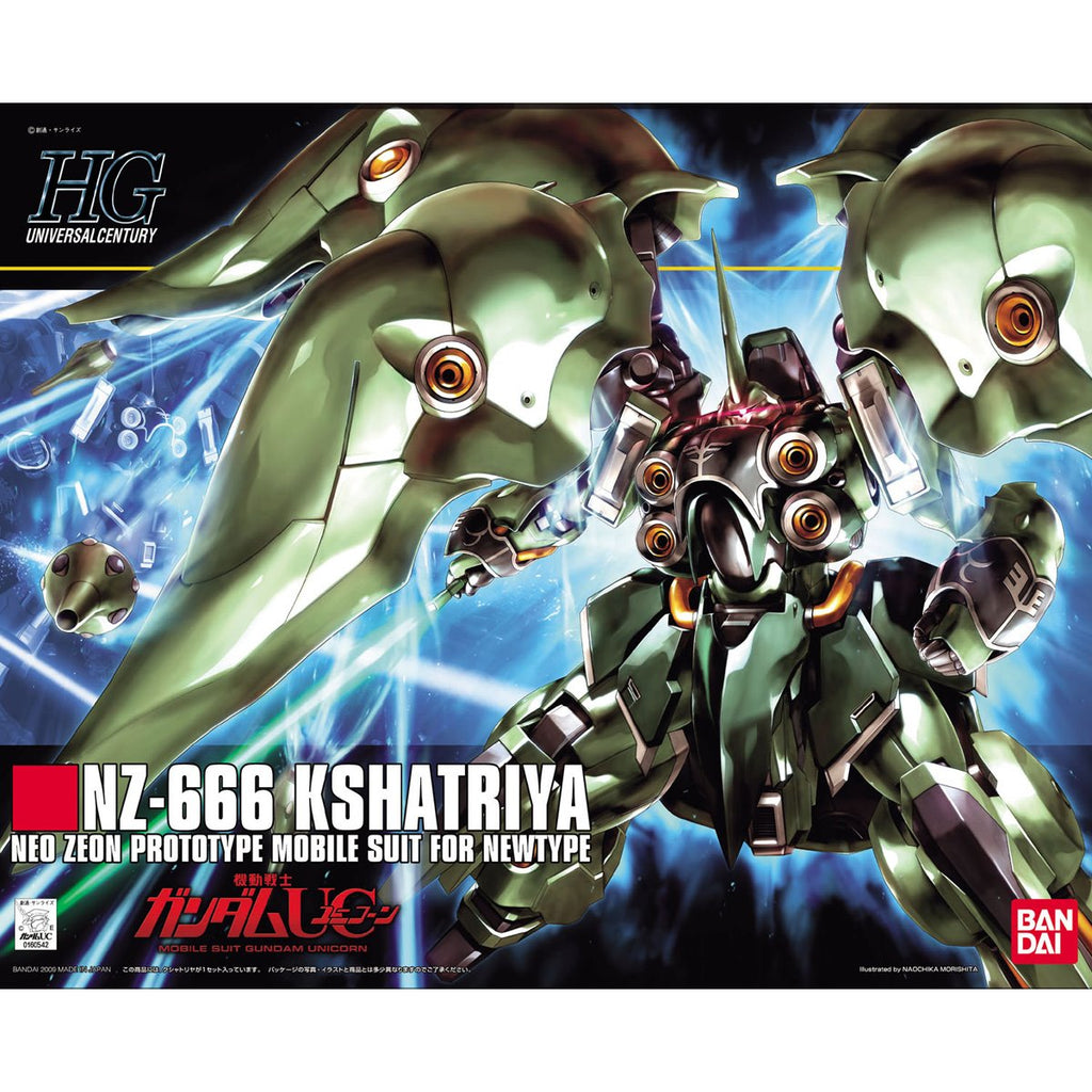 Mobile Suit Gundam Unicorn NZ-666 Kshatriya High Grade 1:144 Scale Model Kit