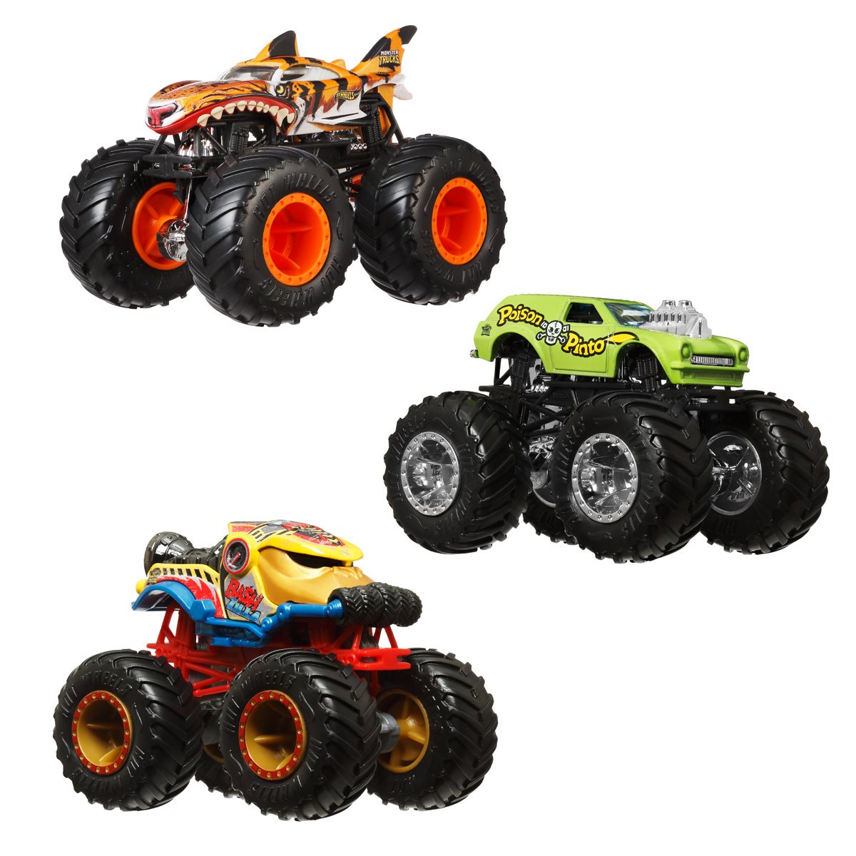 Hot Wheels Monster Trucks 1:64 Scale Vehicle 2024 Mix 12 Case of 8