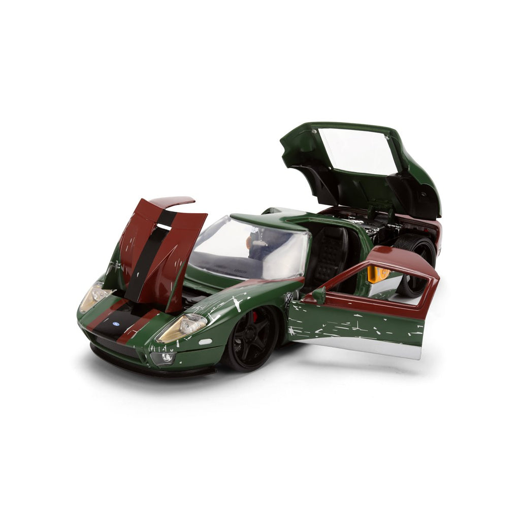 Hollywood Rides Star Wars 2005 Ford GT 1:24 Scale Die-Cast Metal Vehicle with Boba Fett Figure