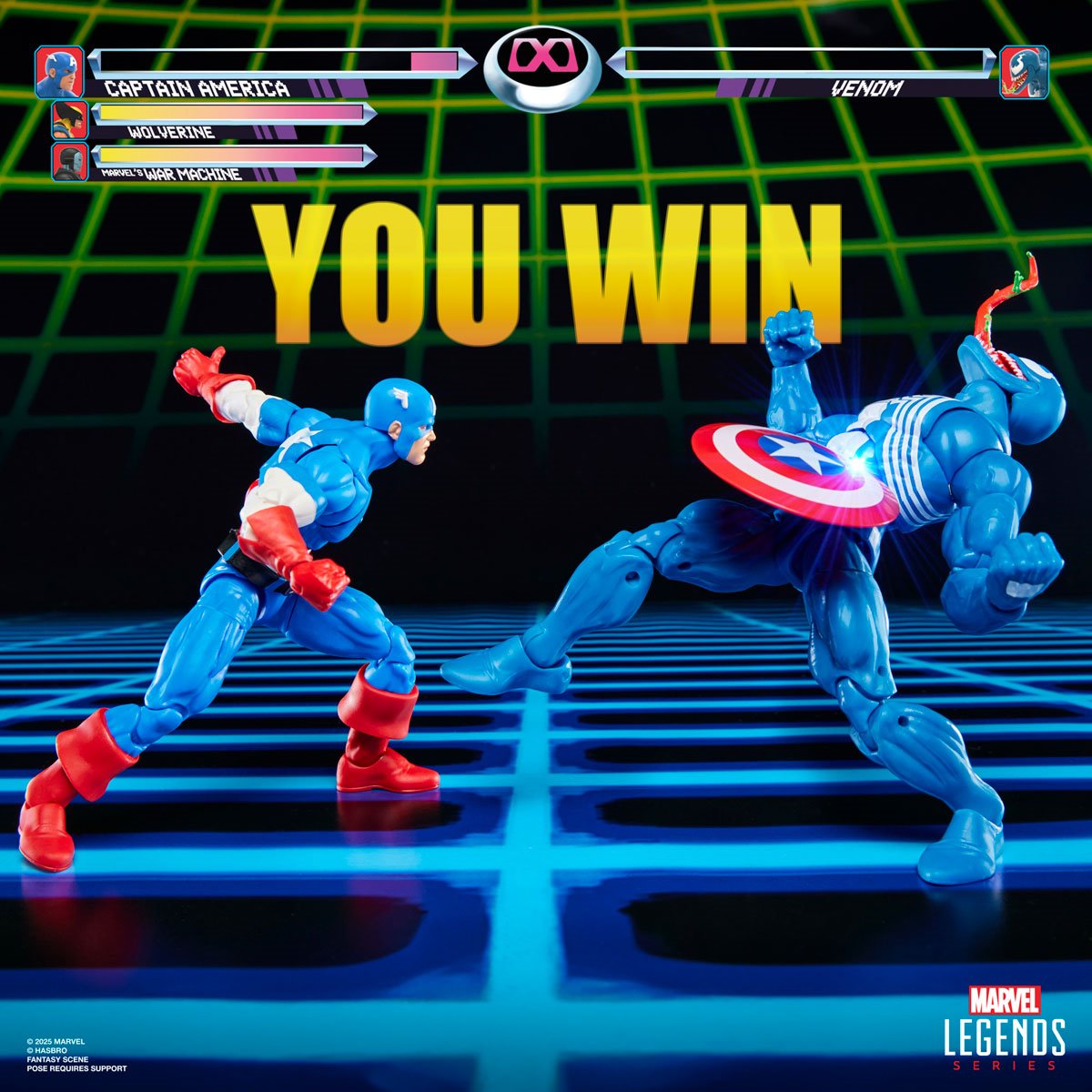Marvel Legends Series Gamerverse Captain America vs. Venom 6-Inch Action Figures