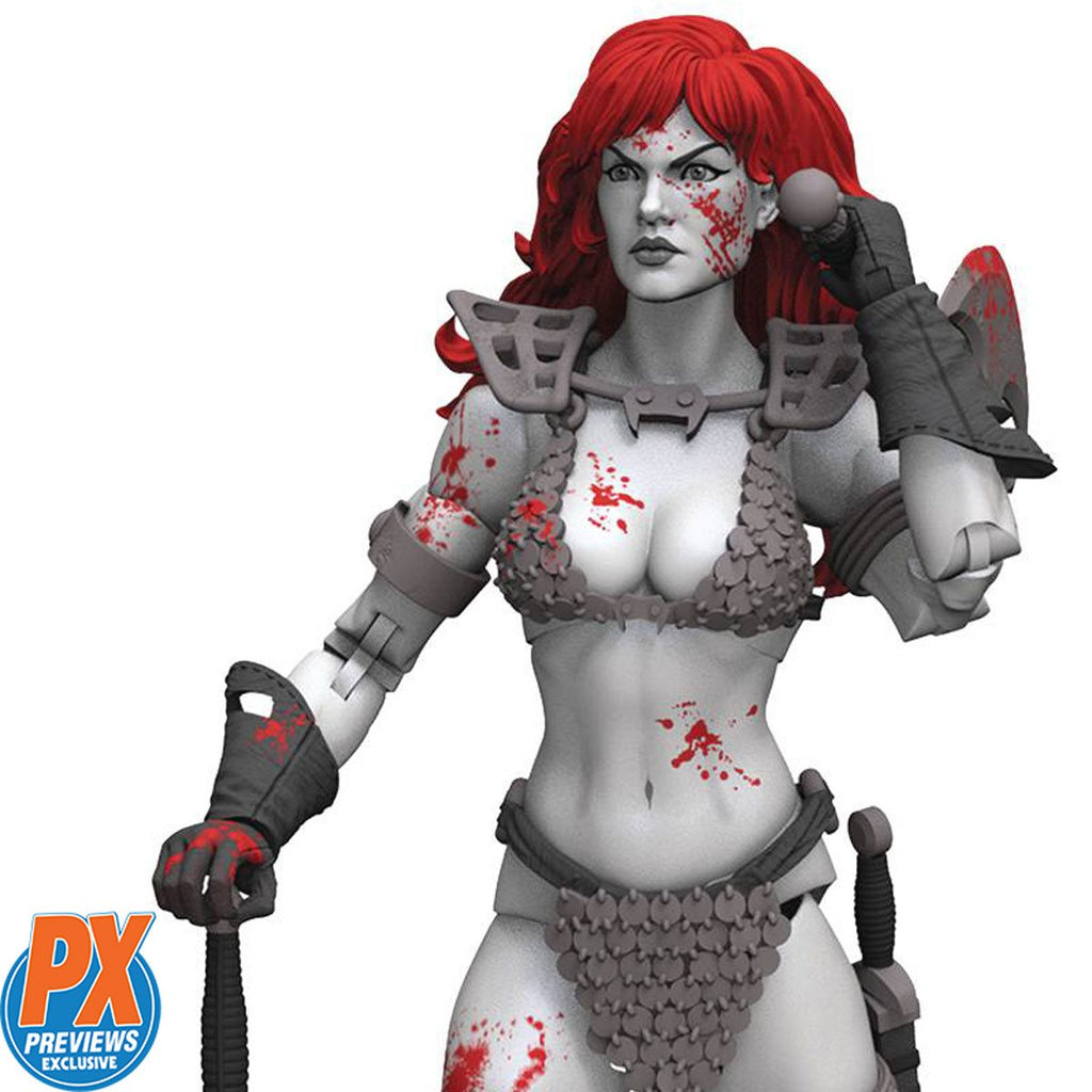 Red Sonja Black, White, and Red Epic H.A.C.K.S. 1:12 Scale Action Figure - Previews Exclusive