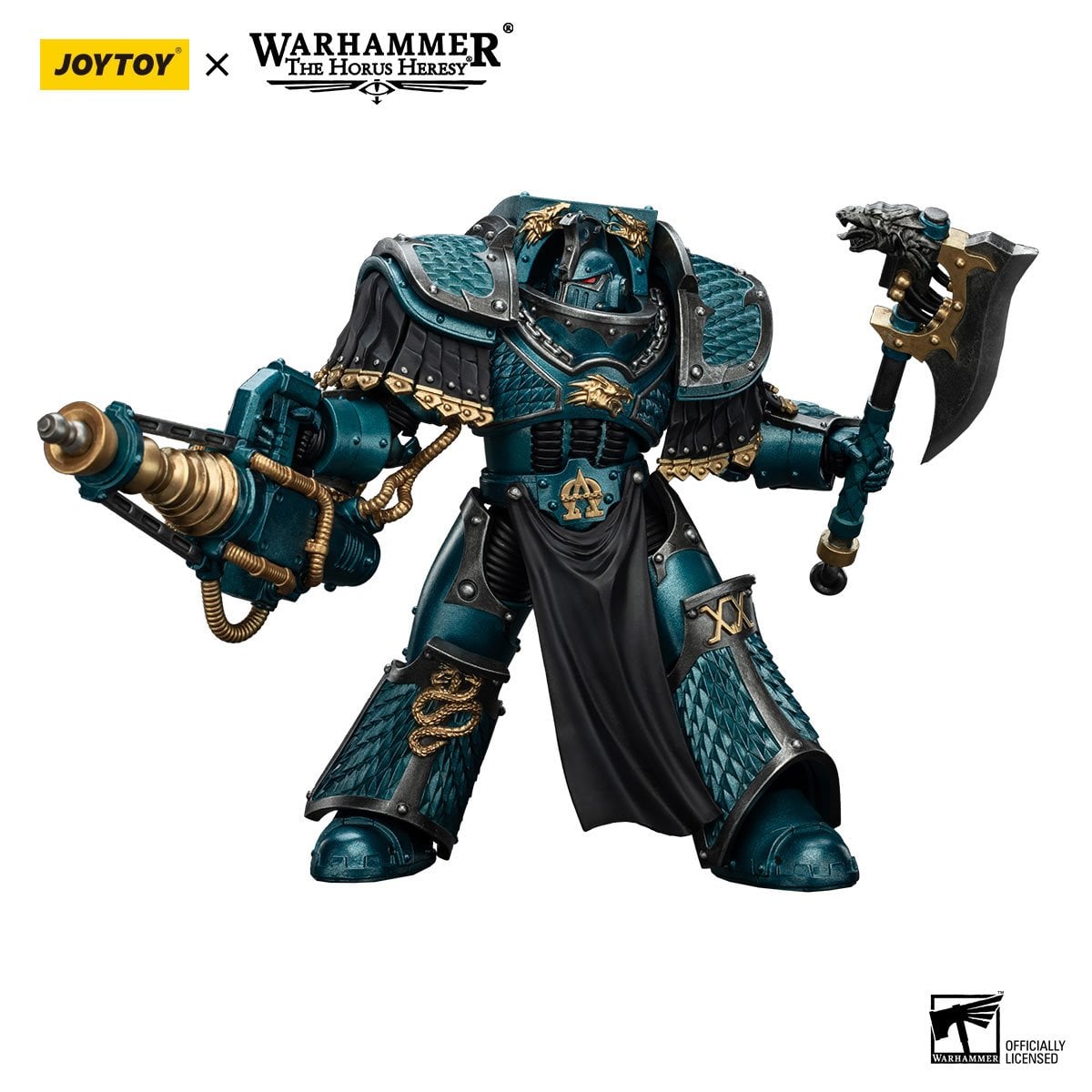 Joy Toy Warhammer The Horus Heresy Alpha Legion Lernaean Terminator with Conversion Beam Cannon 1:18 Scale Action Figure