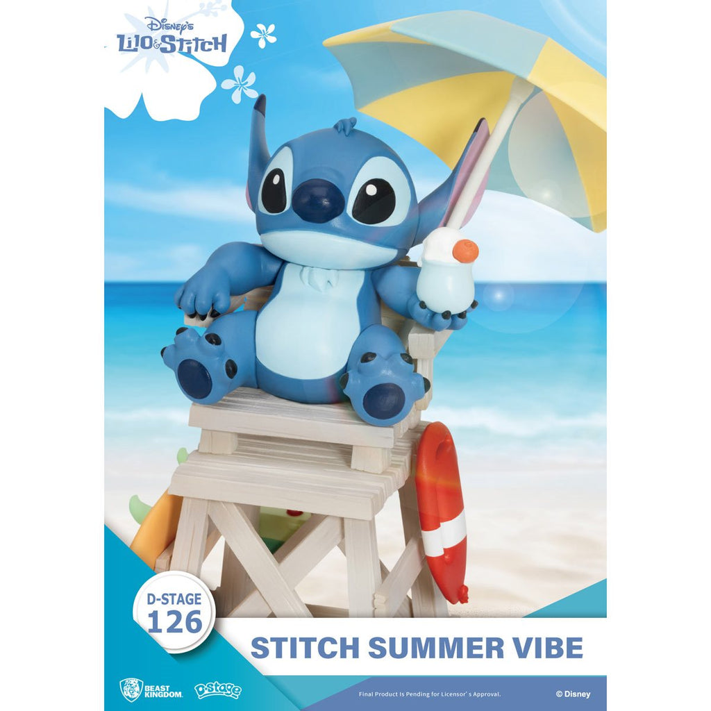 Lilo and Stitch Summer Vibes DS-126 D-Stage Statue