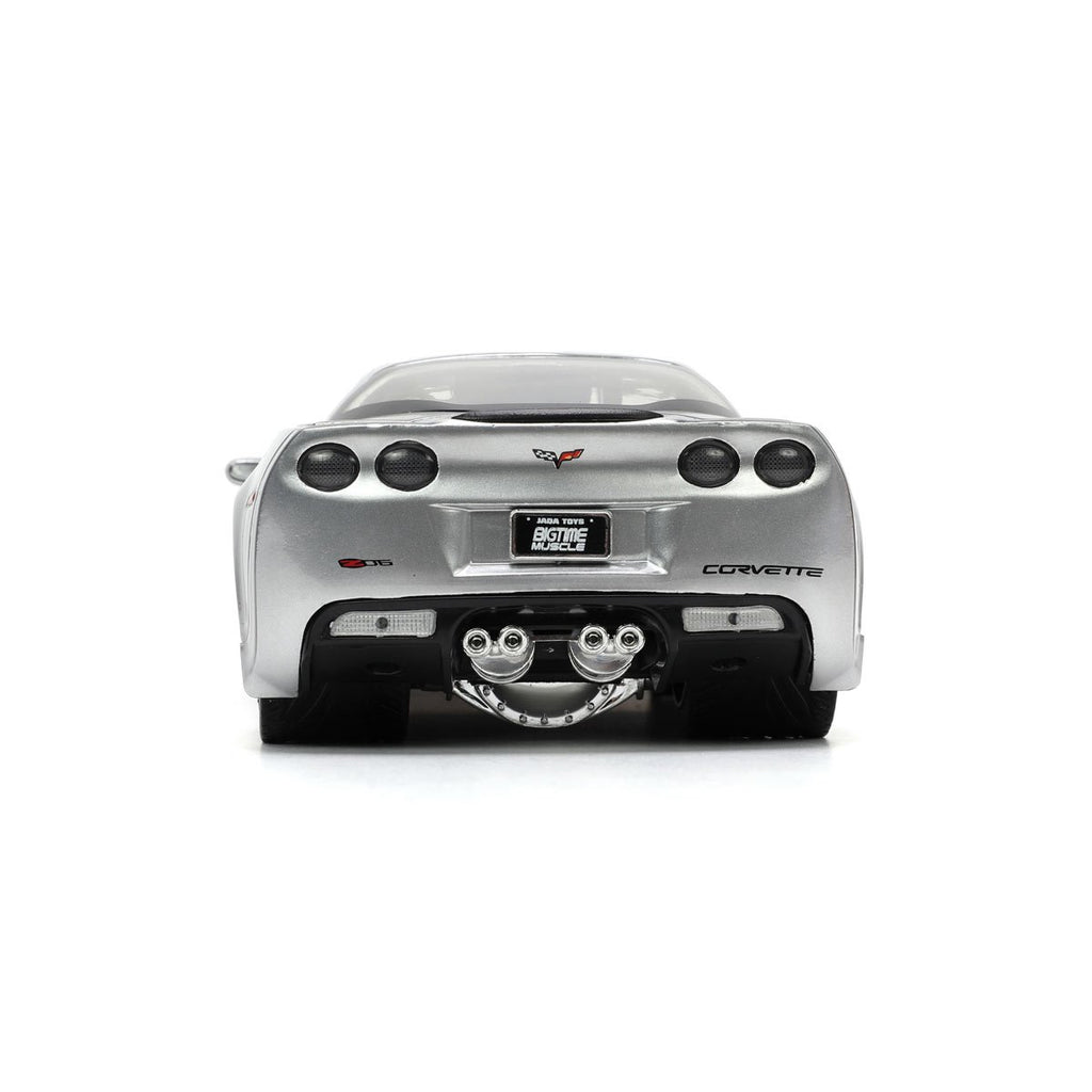 Bigtime Muscle 2006 Chevrolet Corvette Z06 Candy Silver 1:24 Scale Die-Cast Metal Vehicle