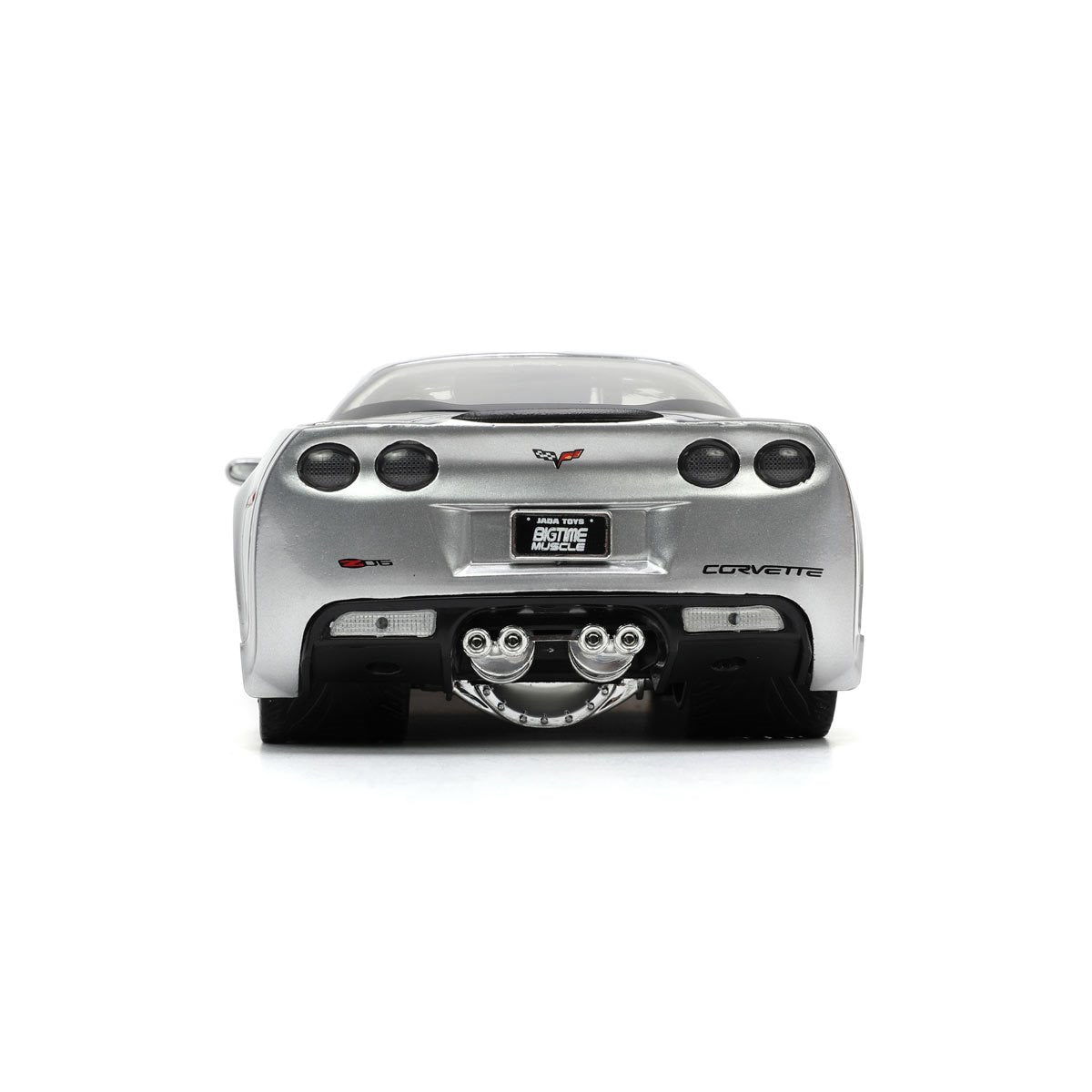 Bigtime Muscle 2006 Chevrolet Corvette Z06 Candy Silver 1:24 Scale Die-Cast Metal Vehicle