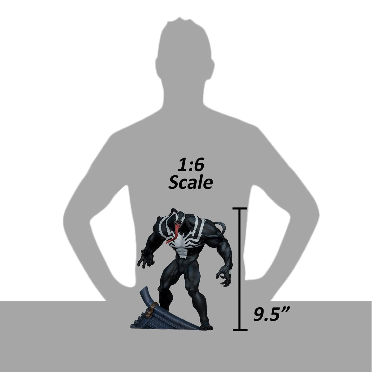 Marvel Rivals Wave 1 Venom 1:6 Scale Posed Figure with Scene and Comic