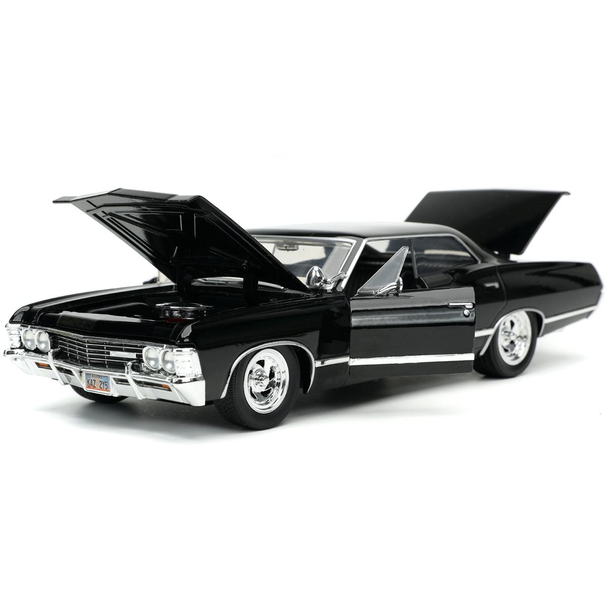 Hollywood Rides Supernatural Dean Winchester 1967 Impala SS Sport Sedan 1:24 Scale Die-Cast Metal Vehicle with Figure