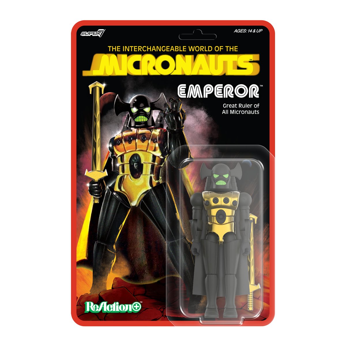 Micronauts Emperor 3 3/4-Inch ReAction+ Figure