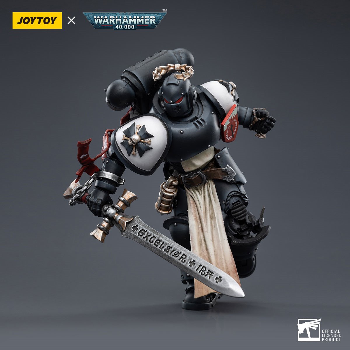 Joy Toy Warhammer 40,000 Black Templars The Emperors Champion Rolantus 1:18 Scale Action Figure