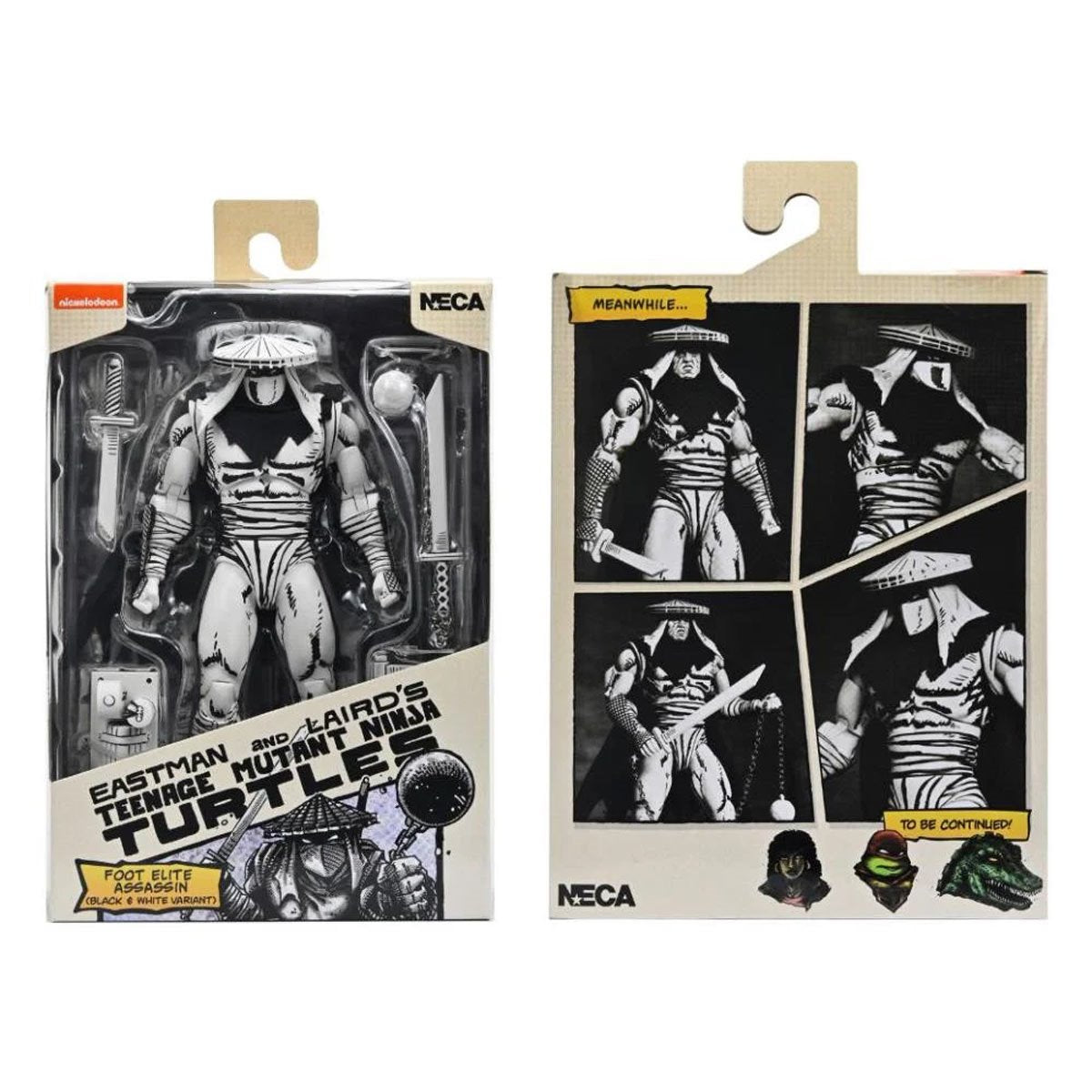 Teenage Mutant Ninja Turtles Mirage Comics Foot Assassin Black & White Variant 7-Inch Scale Action Figure