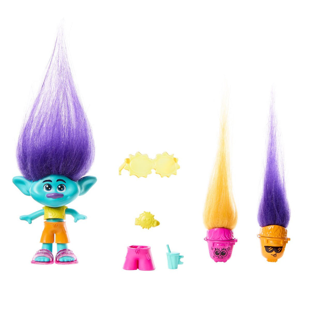 Trolls 3 Band Together Hair Pops Branch Feature Doll