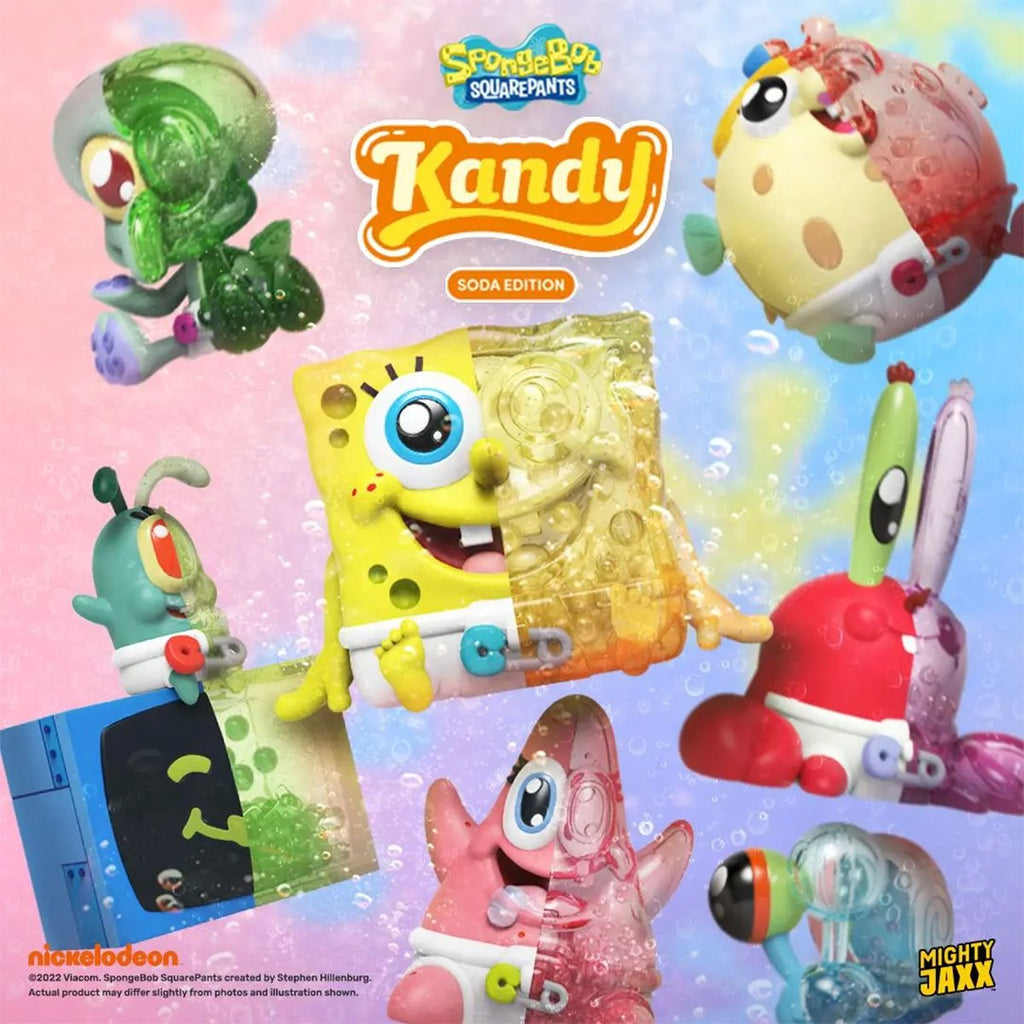Spongebob Squarepants x Kandy Soda Edition Mini-Figure Display Tray of 6