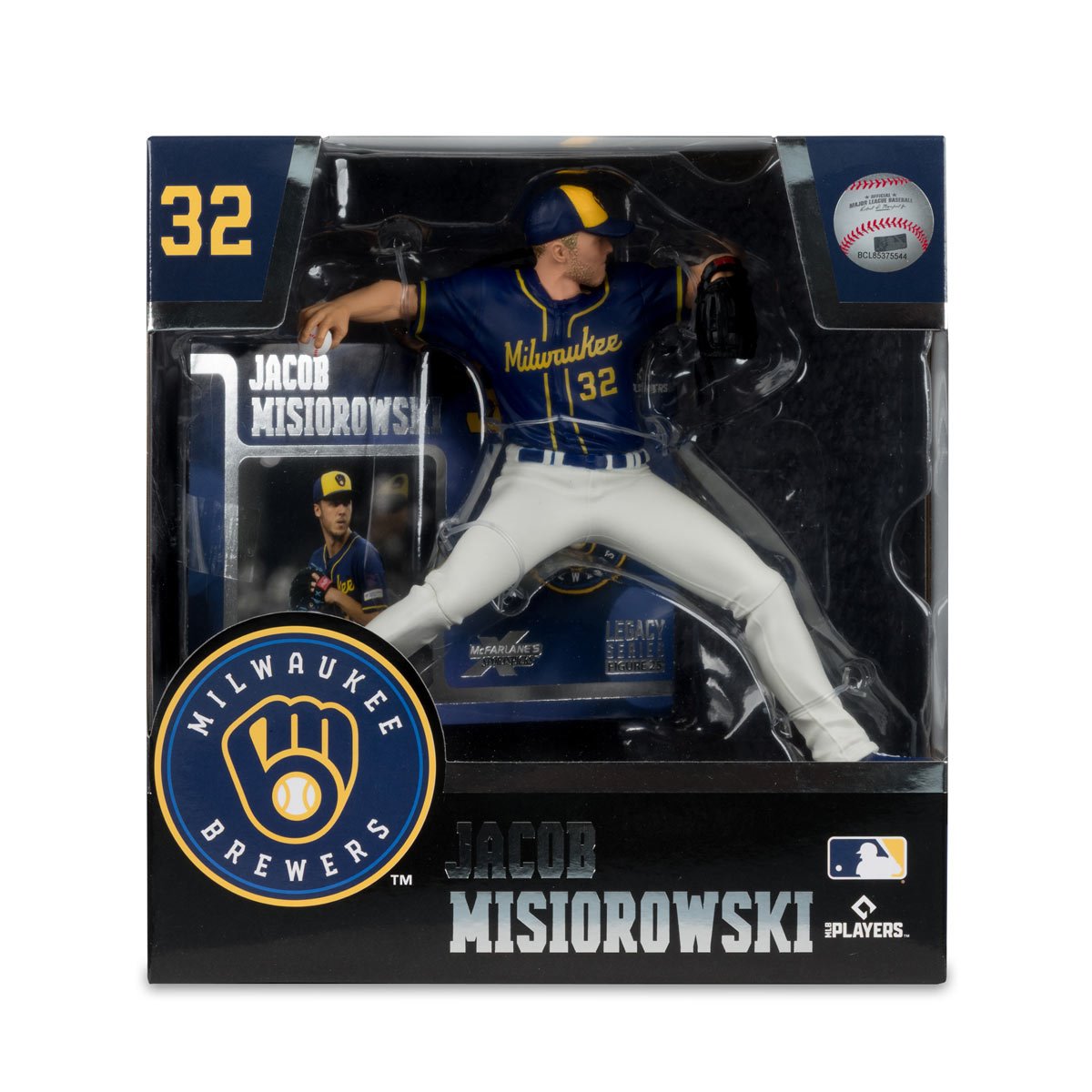 MLB SportsPicks Milwaukee Brewers Jacob Misiorowski 7-Inch Posed Figure