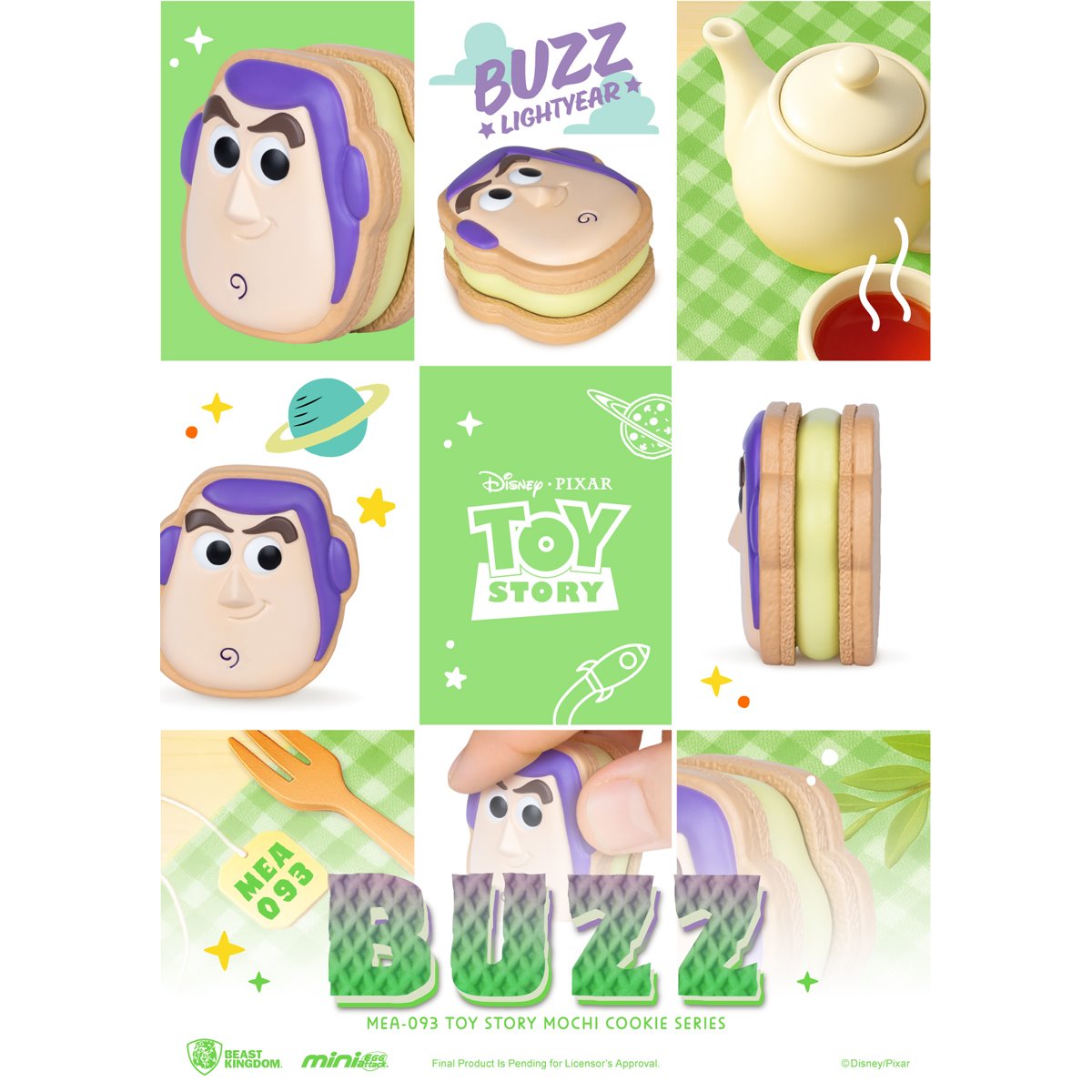 Toy Story Mochi Cookie Series MEA-093 Blind Box Mini-Figure Case of 6