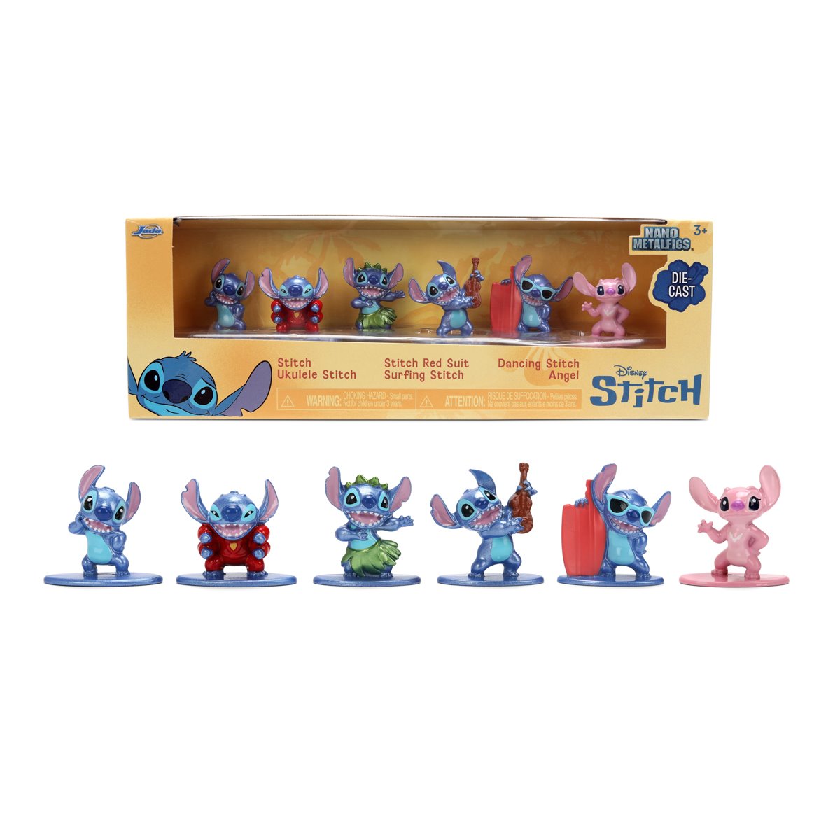 Lilo & Stitch Nano MetalFigs Die-Cast Metal Mini-Figure 6-Pack