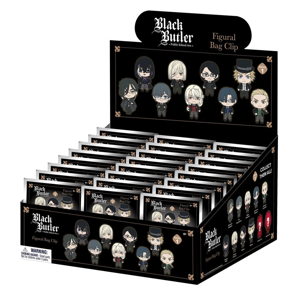Black Butler 3D Foam Bag Clip Random 6-Pack