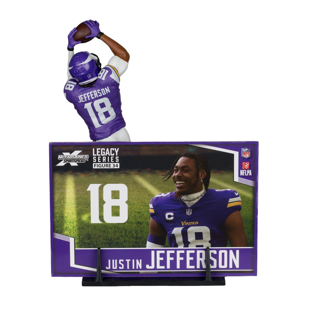 NFL SportsPicks 2025 Minnesota Vikings Justin Jefferson 7-Inch Scale Posed Figure