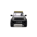 Just Trucks 2021 Ford Bronco Silver 1:24 Scale Die-Cast Metal Vehicle with Tire Rack