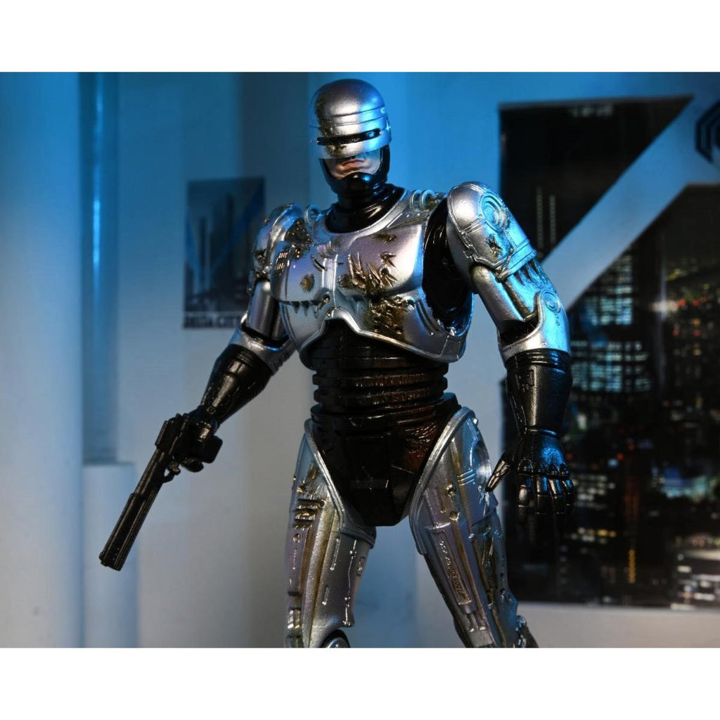 RoboCop Ultimate Battle-Damaged RoboCop with Chair 7-Inch Scale Action Figure