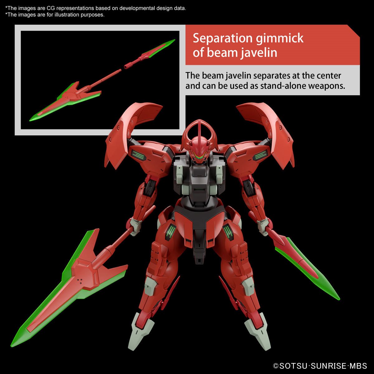 Mobile Suit Gundam: The Witch from Mercury Darilbalde High Grade 1:144 Scale Model Kit