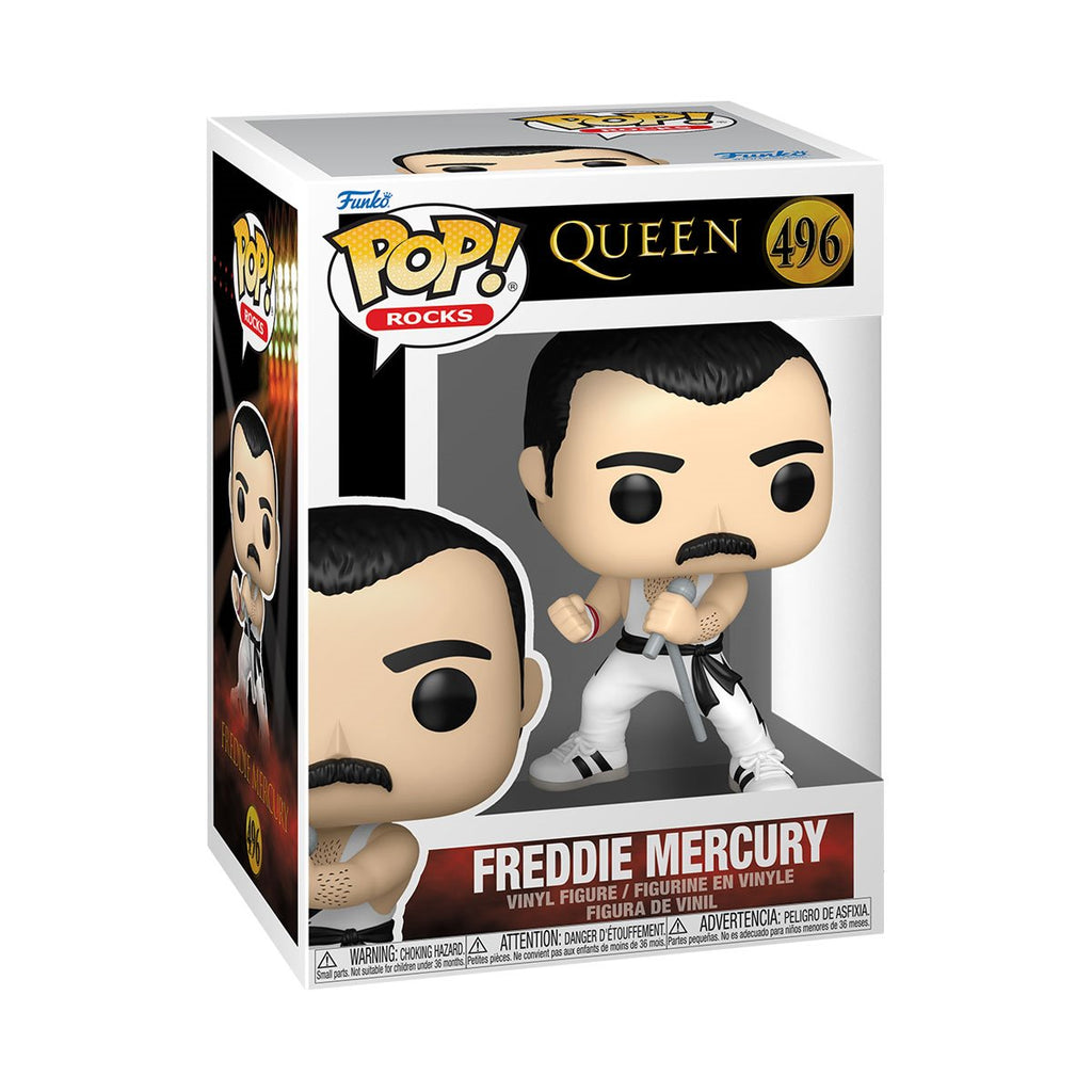 Queen Freddy Mercury (White Singlet) Funko Pop! Vinyl Figure #496