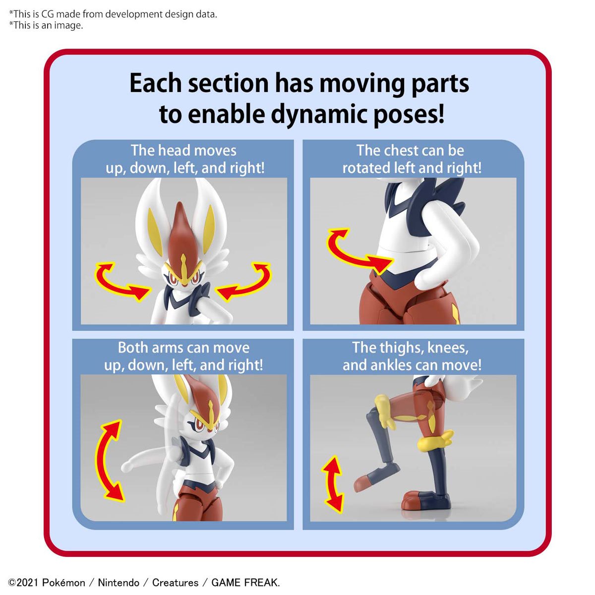 Pokemon Cinderace Model Kit