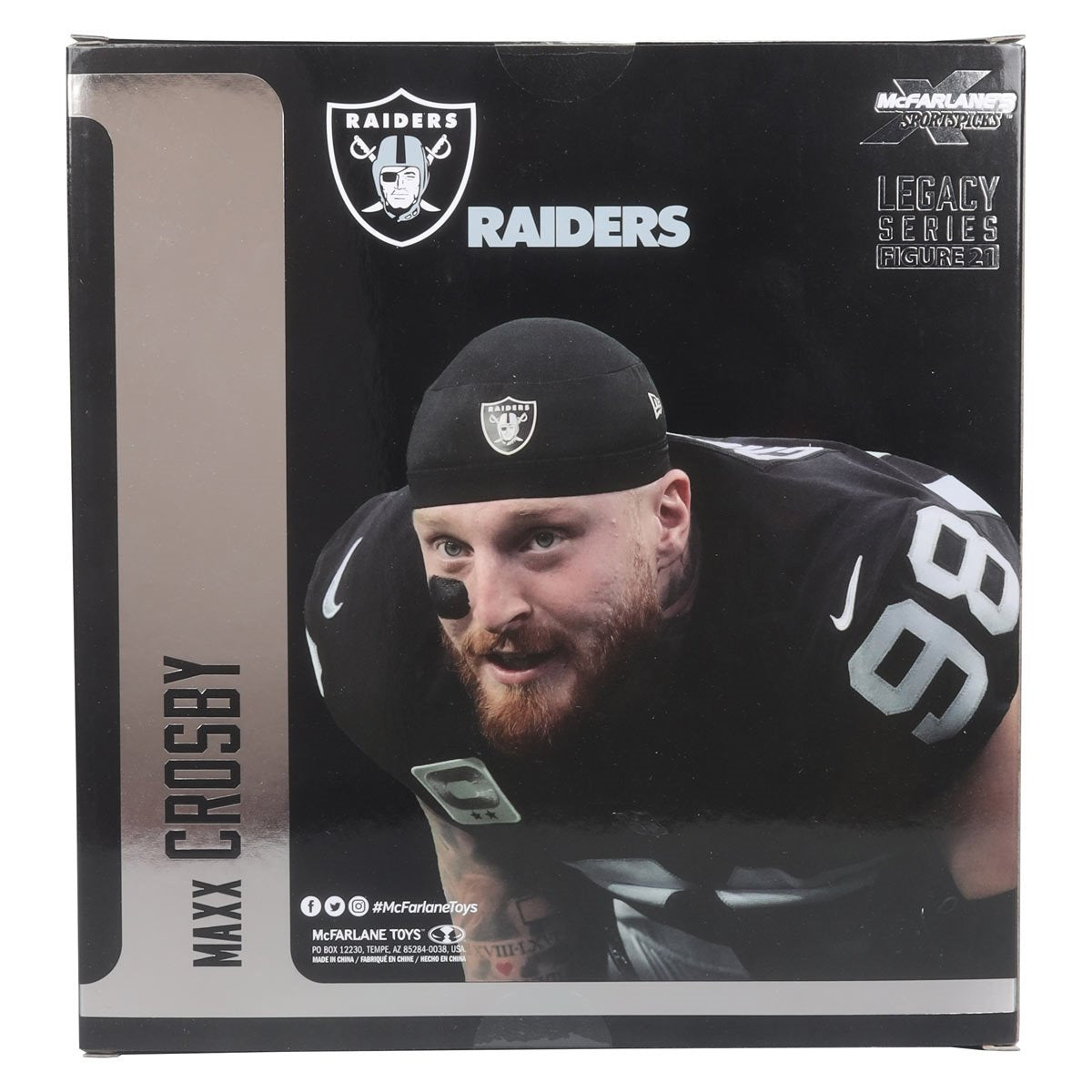NFL SportsPicks 2024 Wave 2 Las Vegas Raiders Maxx Crosby 7-Inch Scale Posed Figure
