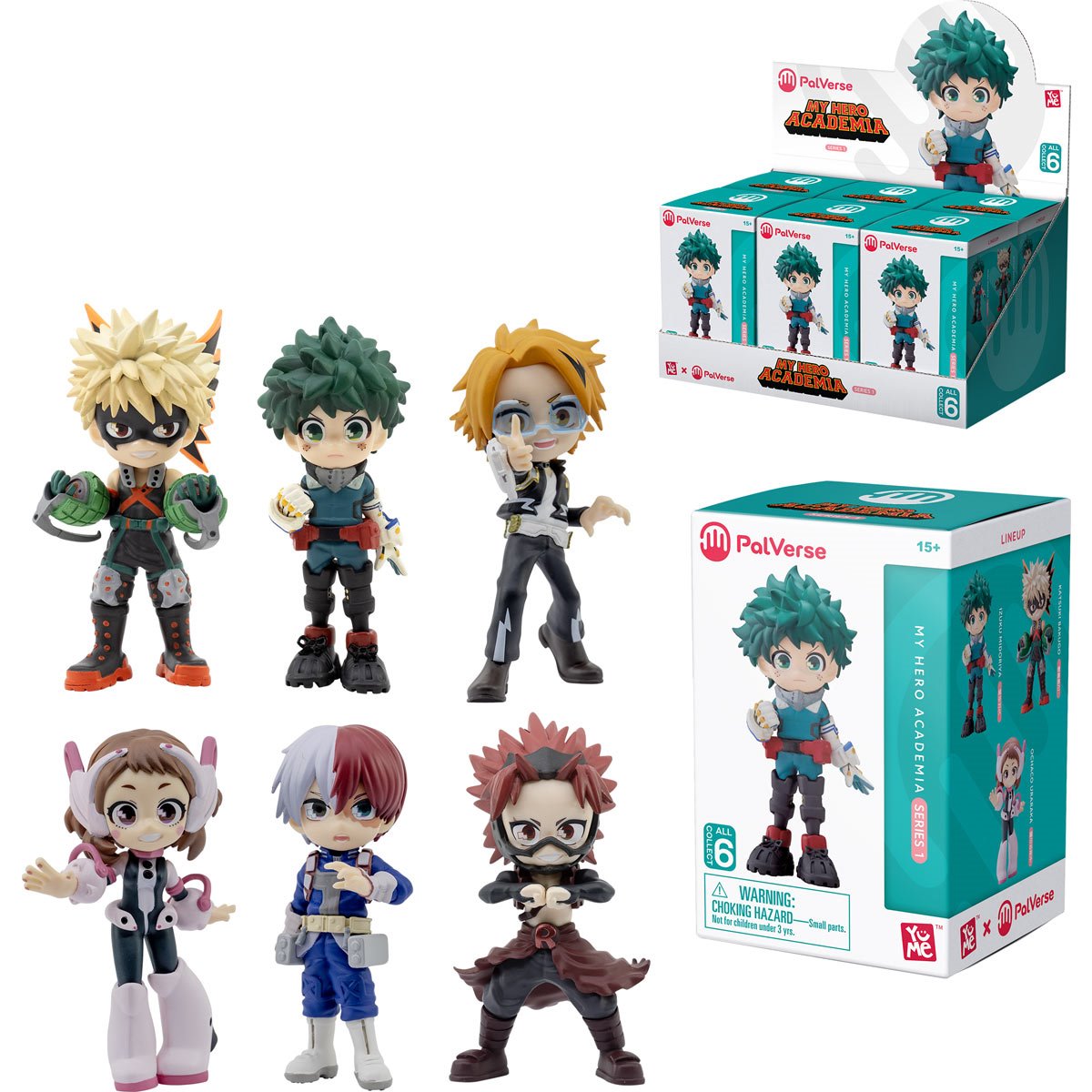 My Hero Academia PalVerse Anime Blind-Box Series 1 Mini-Figure Case of 6