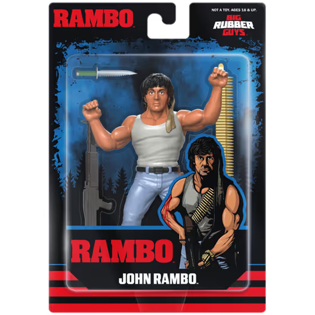 Major Big Rubber Guys Rambo Posed Figure