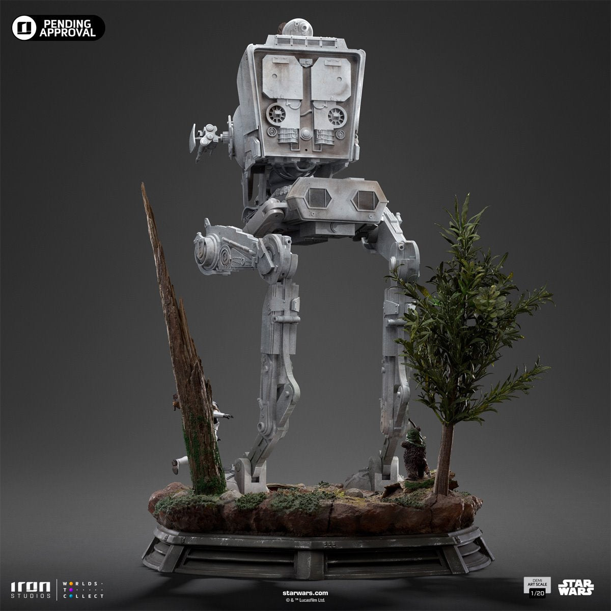 Star Wars: Return of the Jedi AT-ST and Chewbacca 1:20 Demi Art Scale Limited Edition Statue
