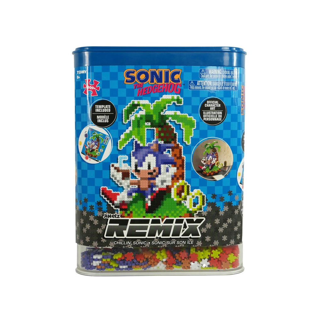 Sonic the Hedgehog Chillin' Sonic Jixelz Remix 1,200-Piece Puzzle