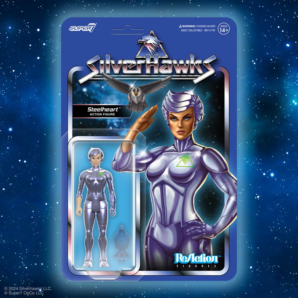 SilverHawks Steelheart (Toy Version) 3 3/4-Inch ReAction Figure