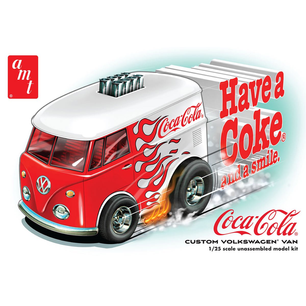Coca-Cola Volkswagen Van Show Rod 1:25 Scale Model Kit