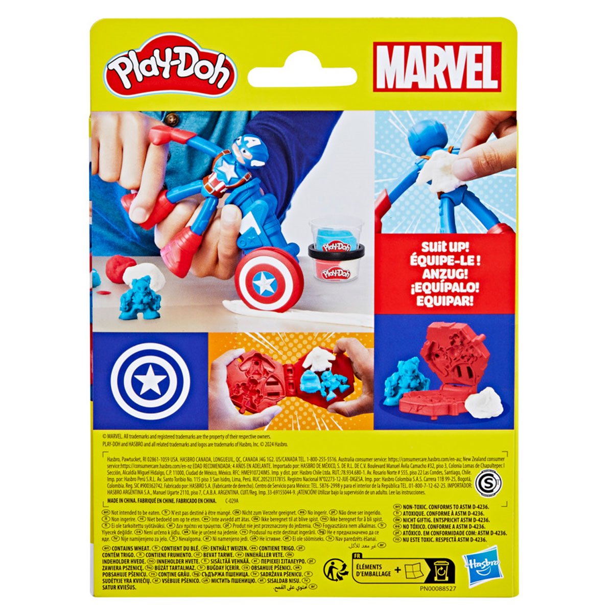 Captain America Stamping Shield with Bendy Action Figure