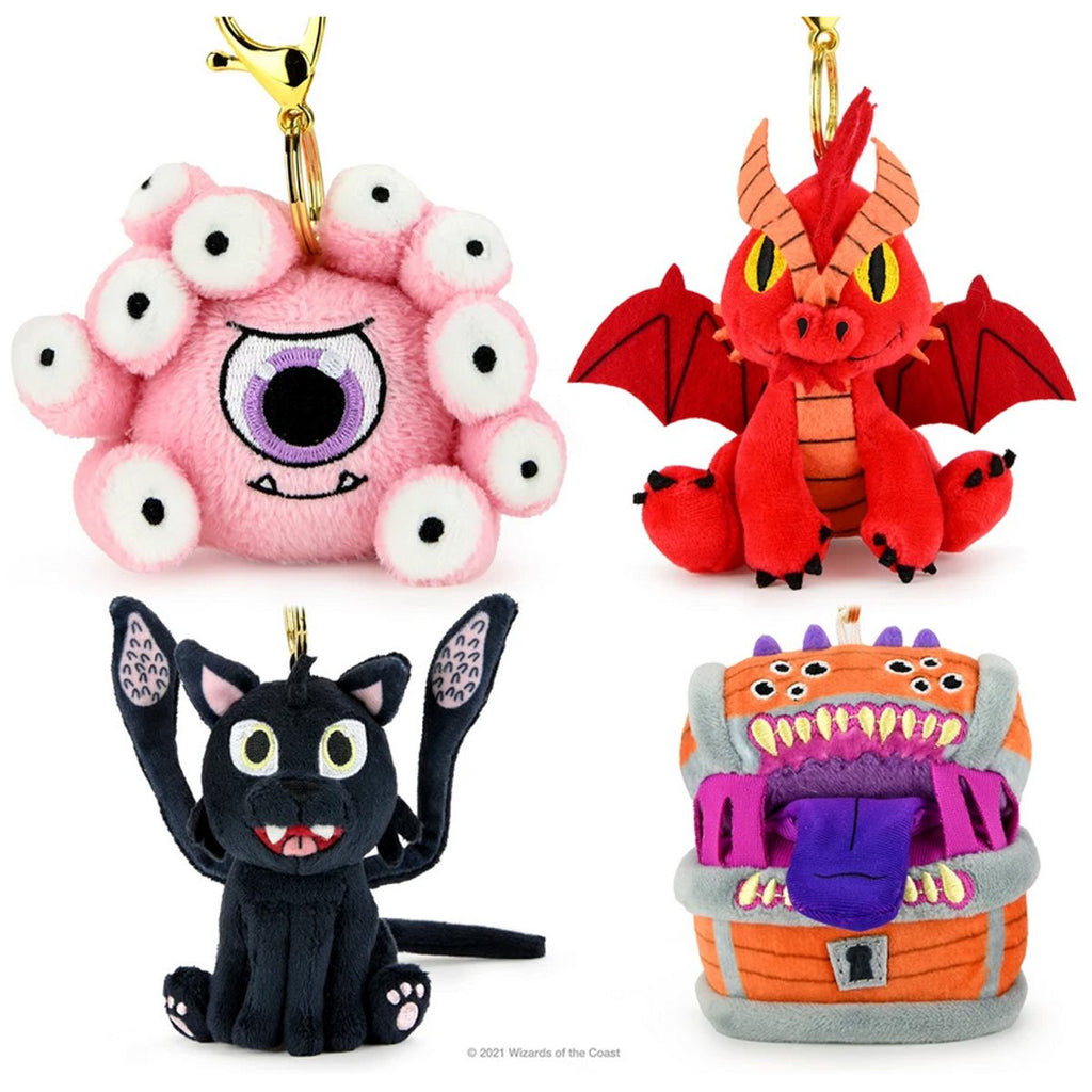 Dungeons & Dragons Monster 3-Inch Plush Charms Wave 1 Random 4-Pack
