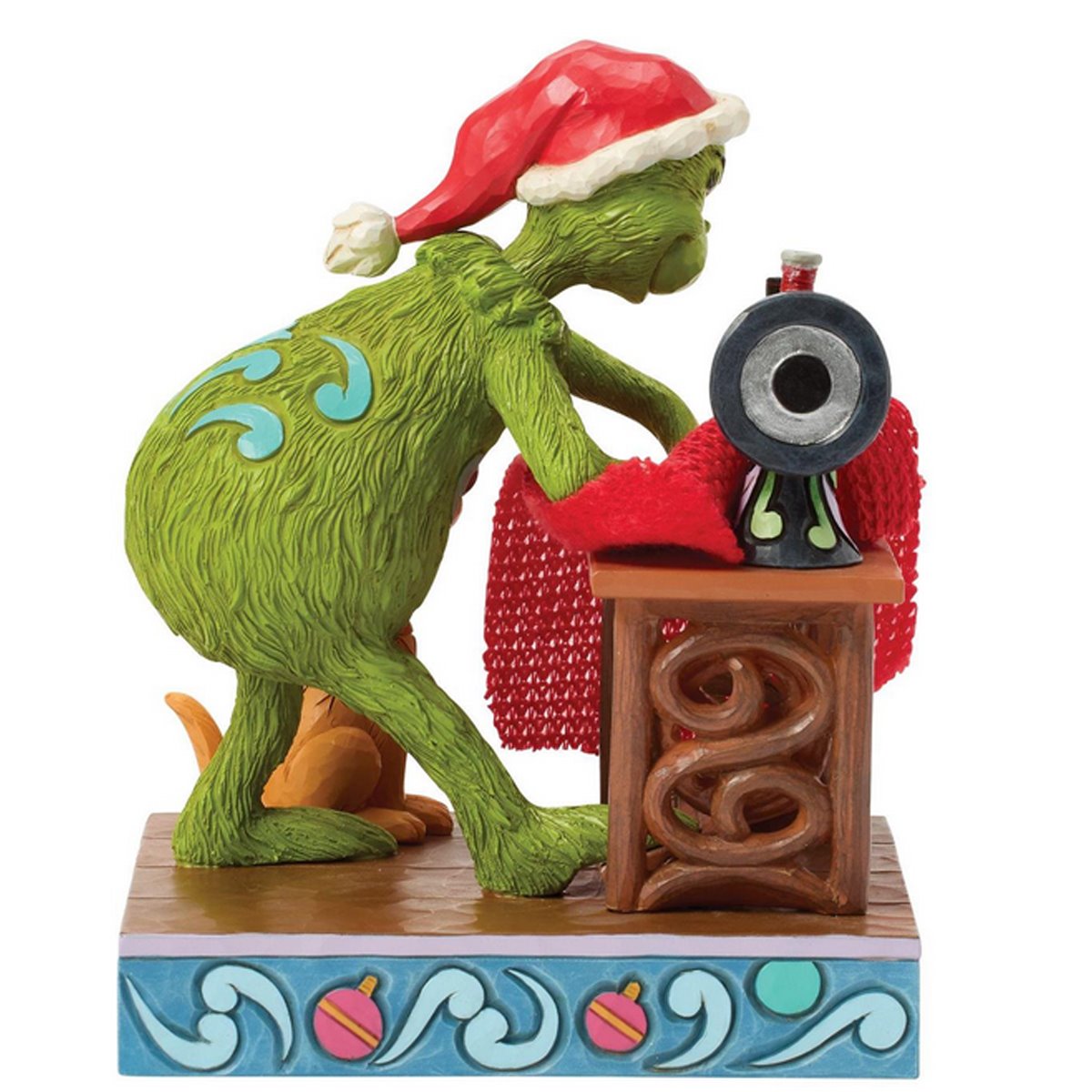 Dr. Seuss Grinch Sewing Santa Suit by Jim Shore Statue