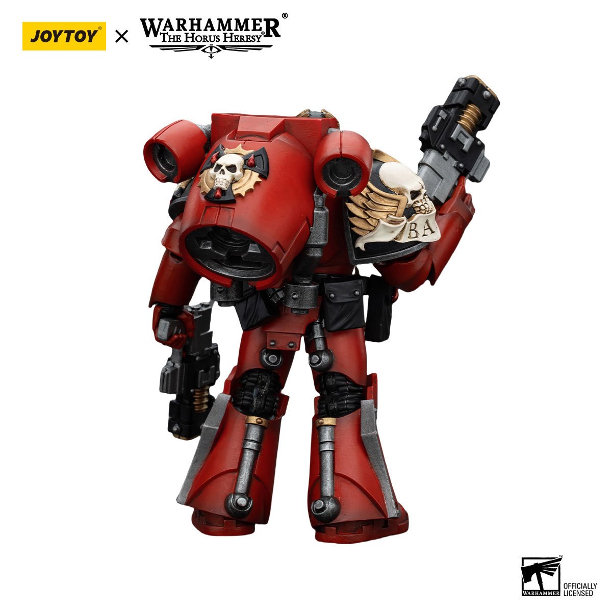 Joy Toy Warhammer Horus Heresy Blood Angels Tears Squad Arch-Erelim with Volkite Serpentas 1:18 Scale Action Figure
