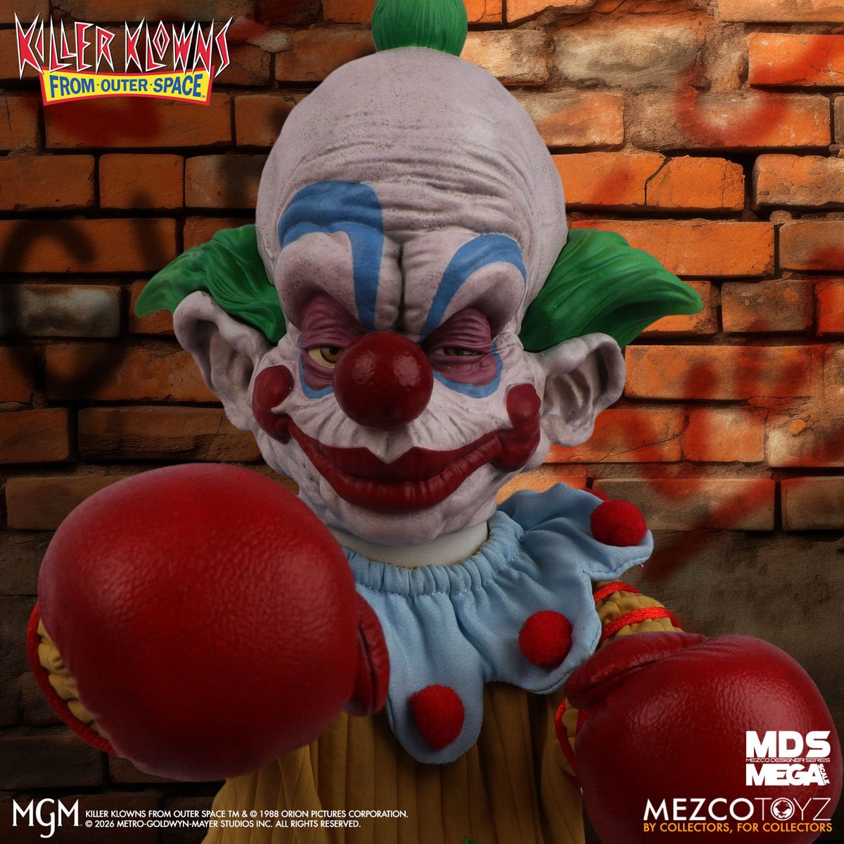 Killer Klowns From Outer Space Shorty with Sound Mezco Designer Series Mega-Scale 15-Inch Doll