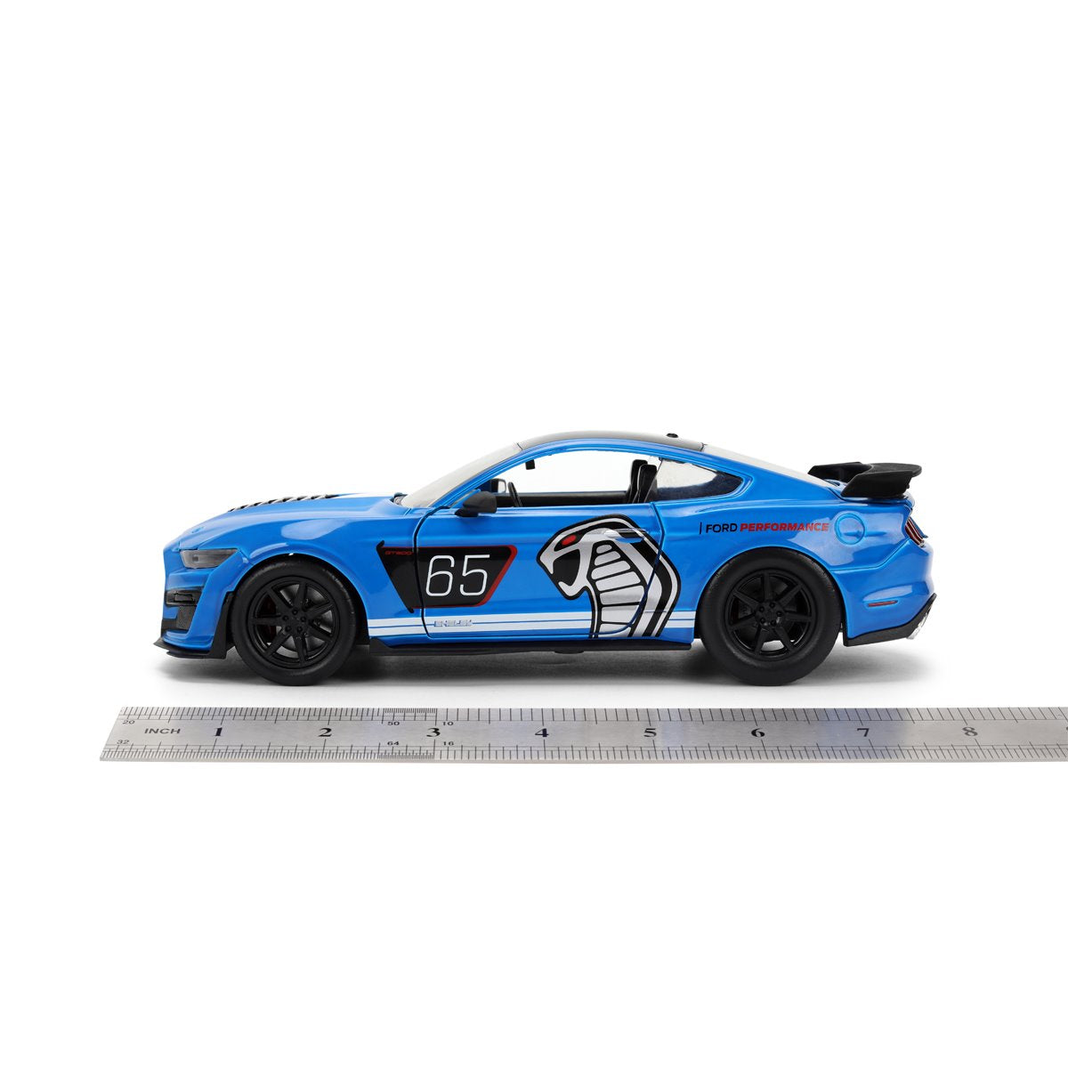 Bigtime Muscle 2020 Blue Ford Mustang Shelby GT500 1:24 Scale Die-Cast Metal Vehicle