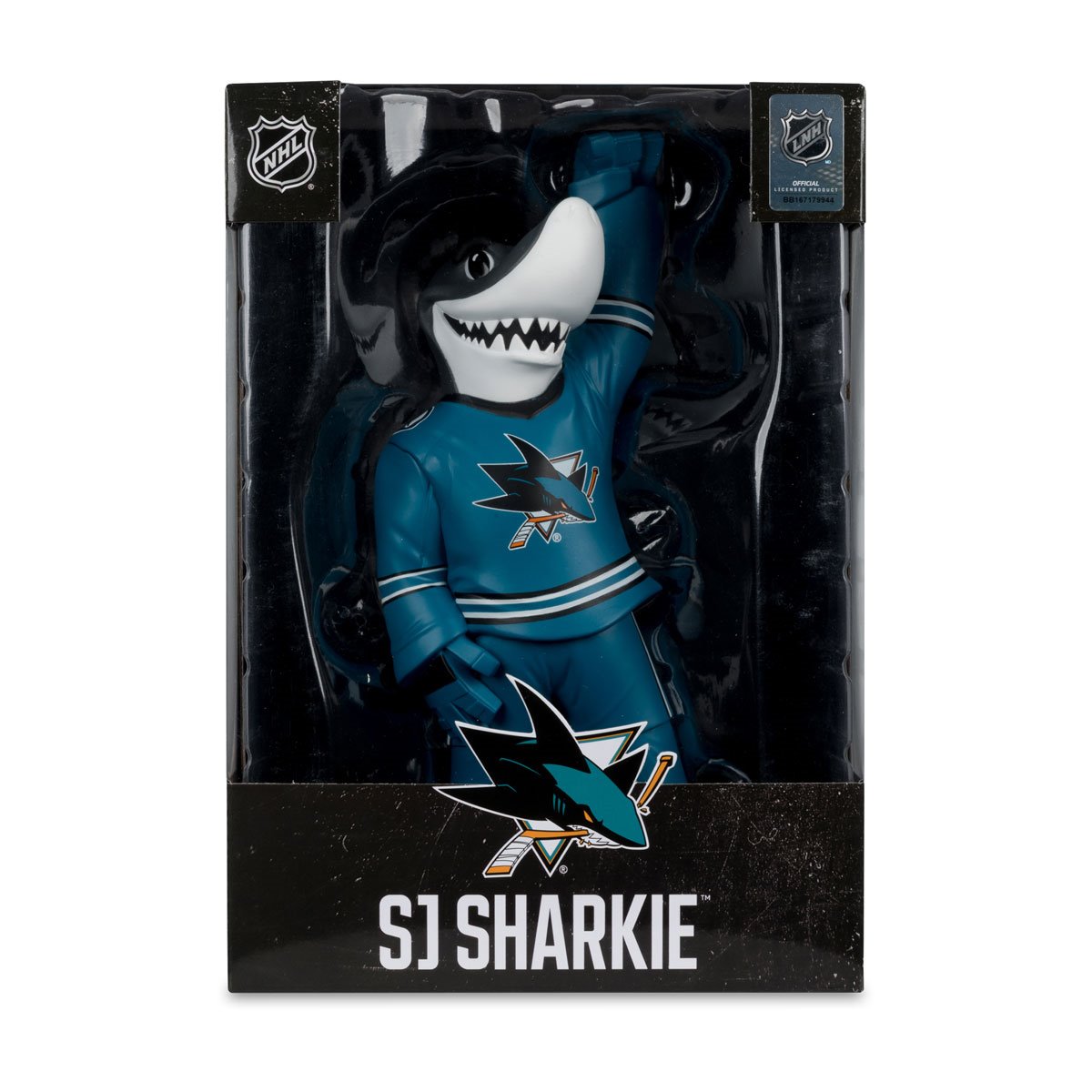 NHL San Jose Sharks S.J. Sharkie Mascot Posed Figure